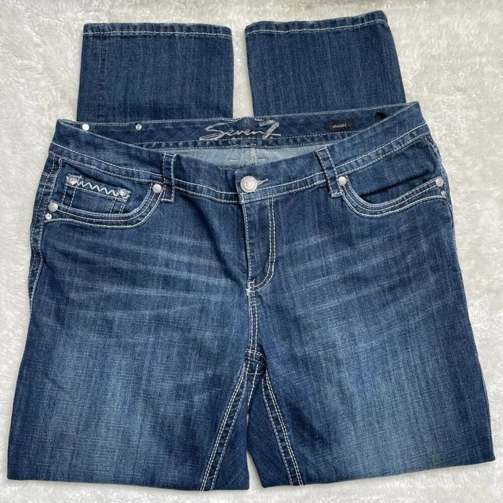 Seven Women's Straight Denim Jeans Size 20 x 31" - Picture 6 of 10